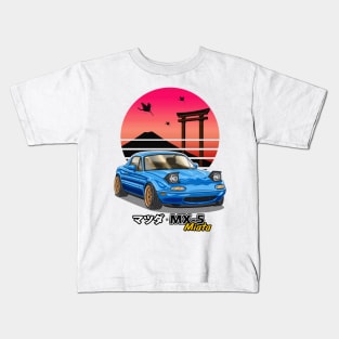 Blue MX5 Miata JDM Legend Kids T-Shirt